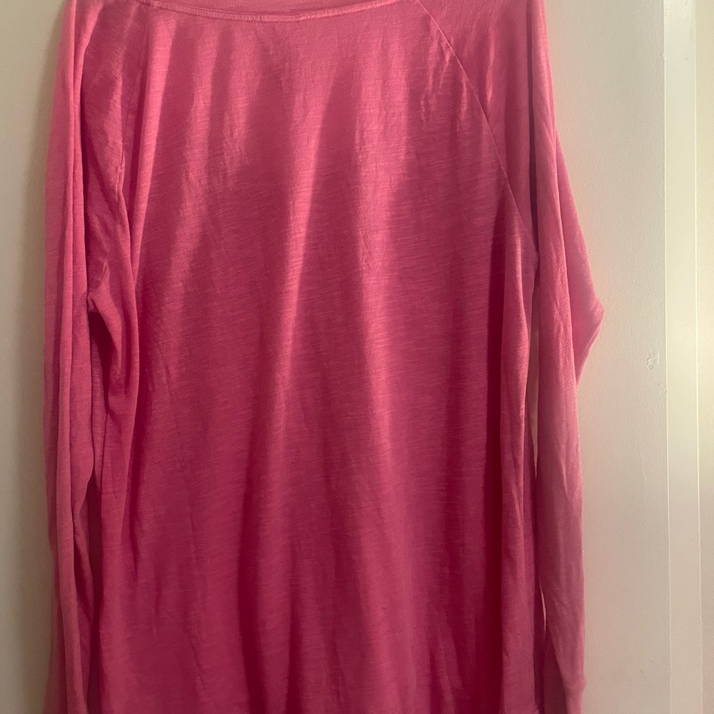 EUC Victoria’s Secret PINK! Neon pink long sleeve tee in S - Picture 4 of 16
